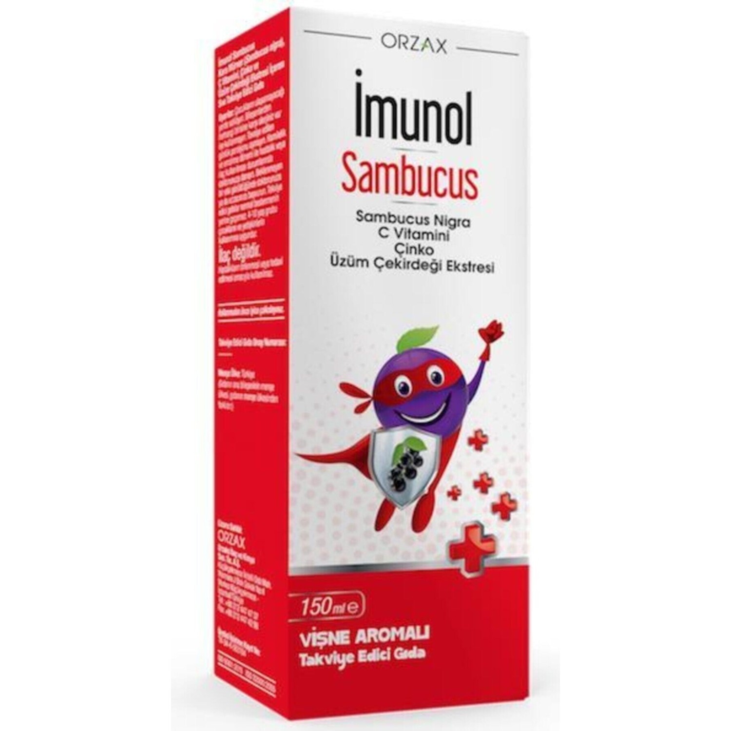 

Сироп Orzax Imunol Sambucus, 150 мл