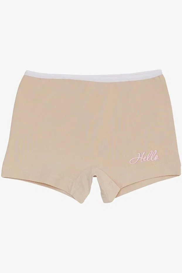 Детские боксеры для мальчиков с принтом Hello Text Print Breeze, Beige