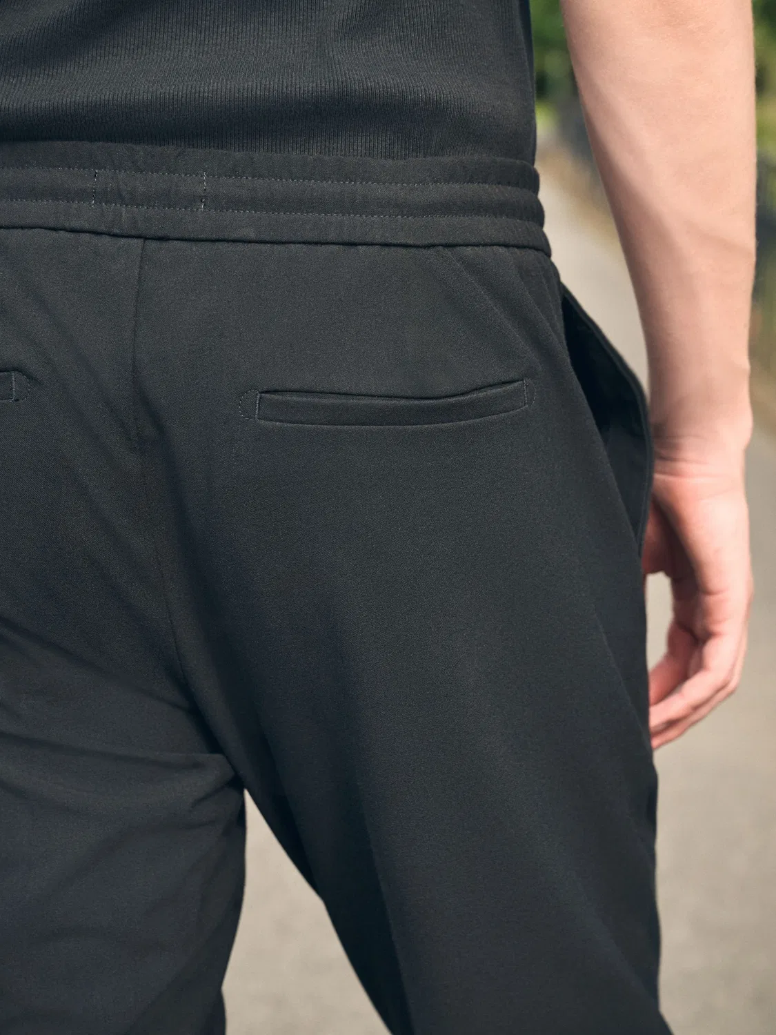 Брюки зауженные, модель Smart Stretch Next, черный — фото 4