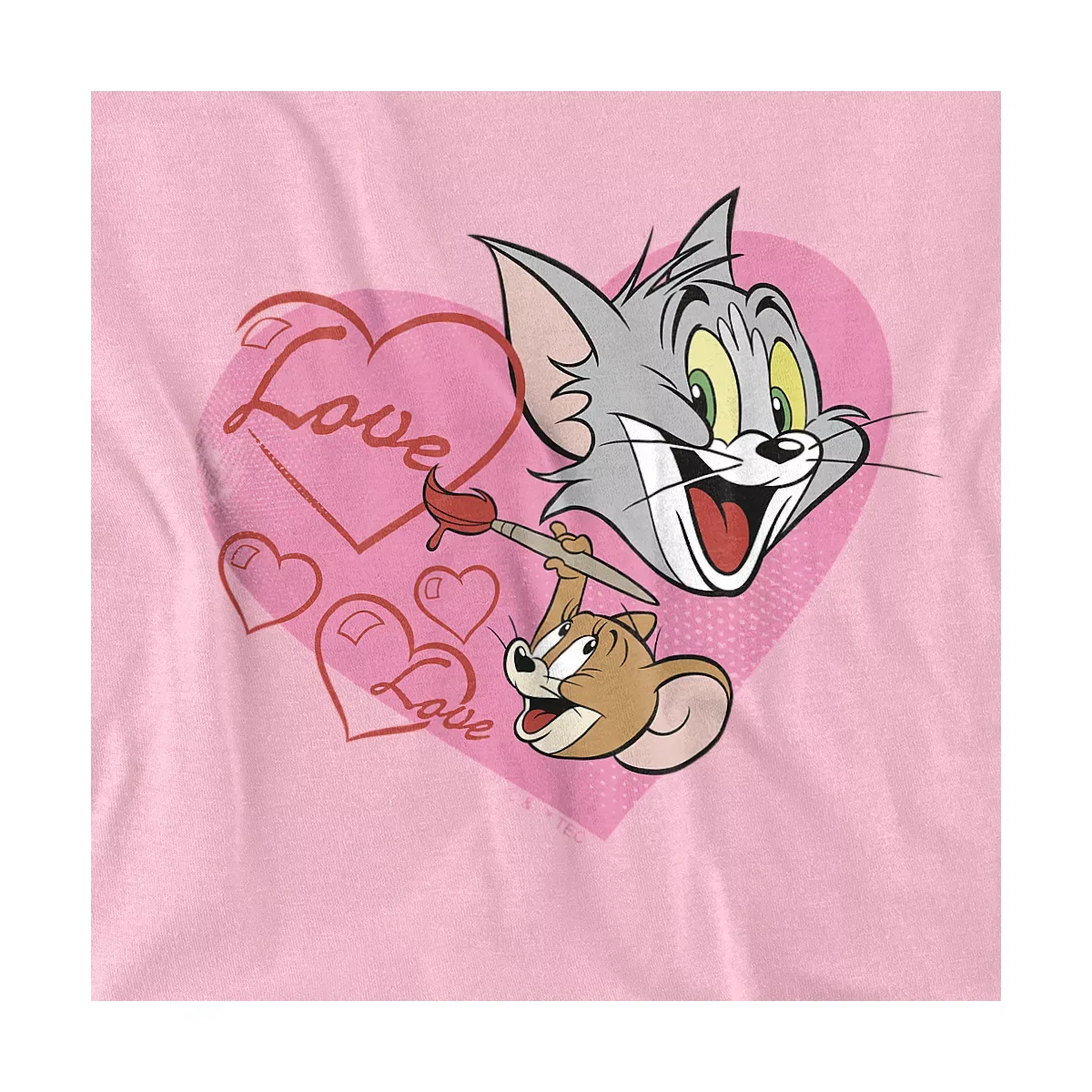 Детское боди с коротким рукавом Tom And Jerry, Pink — фото 2