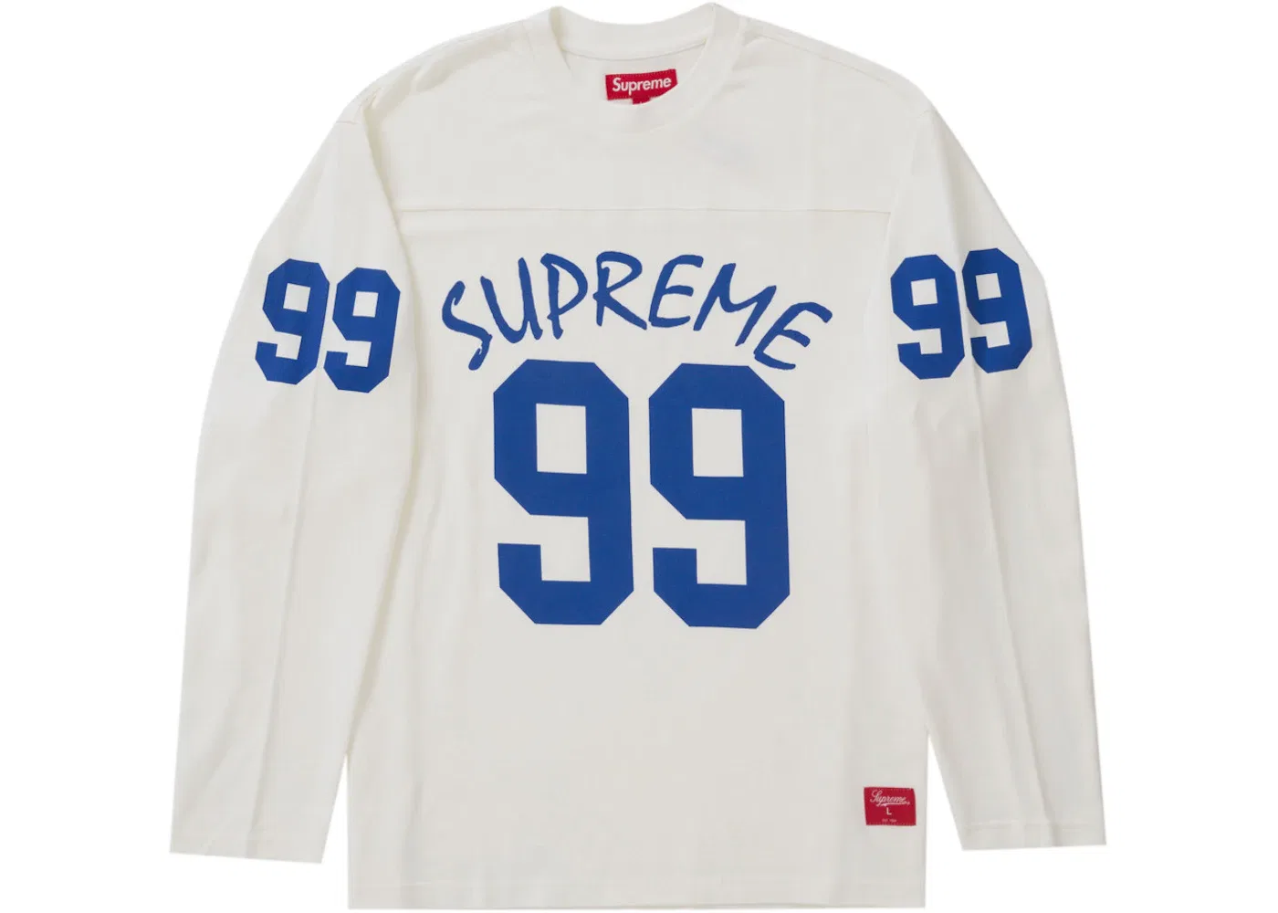 Мужская футболка с длинным рукавом 99 L/S Football Top Supreme, White