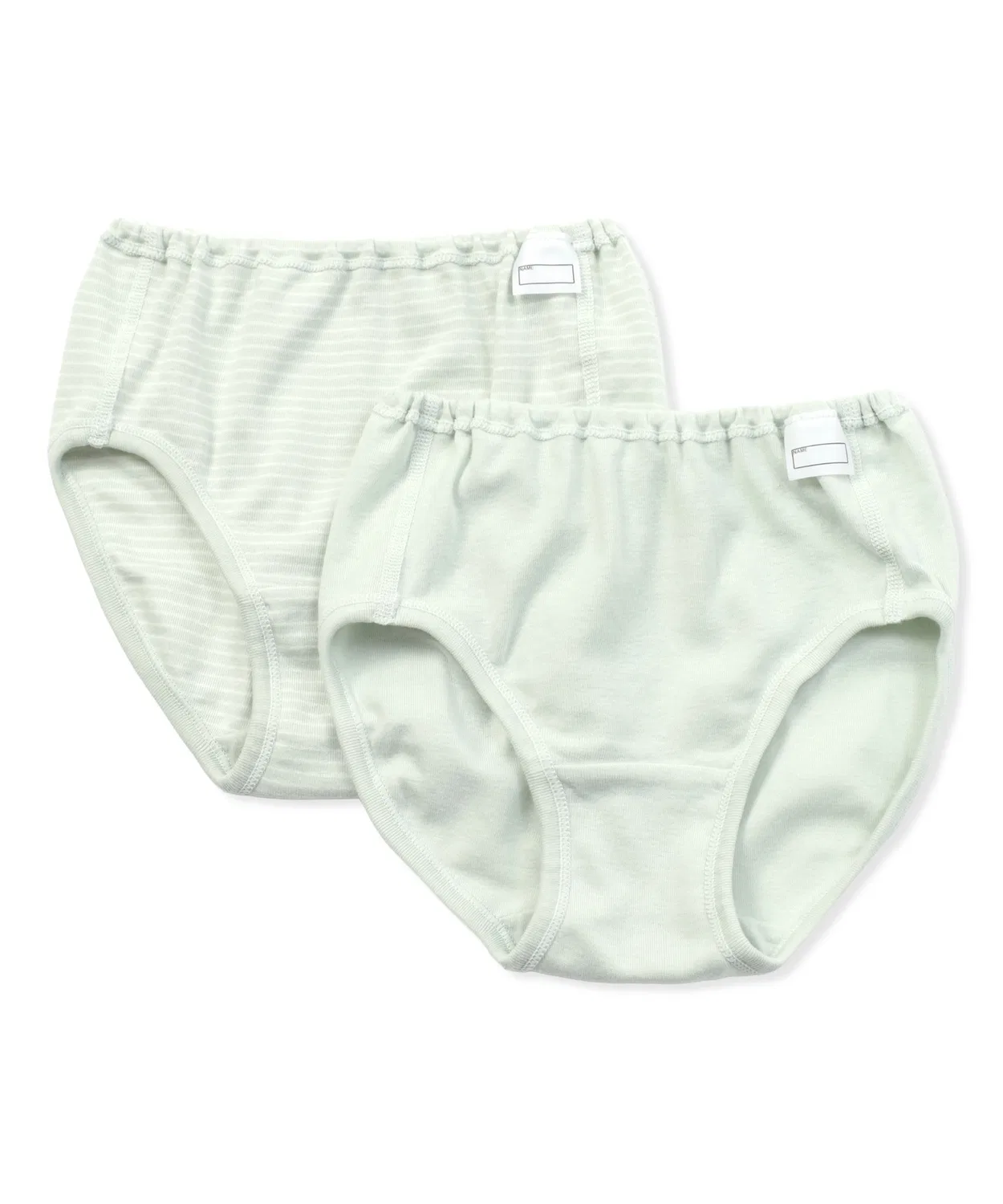 Детские трусы с длинным рукавом2 шт MUJI, Light Green