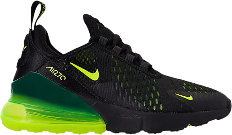 

Кроссовки Nike Air Max 270 GS 'Black Volt', черный