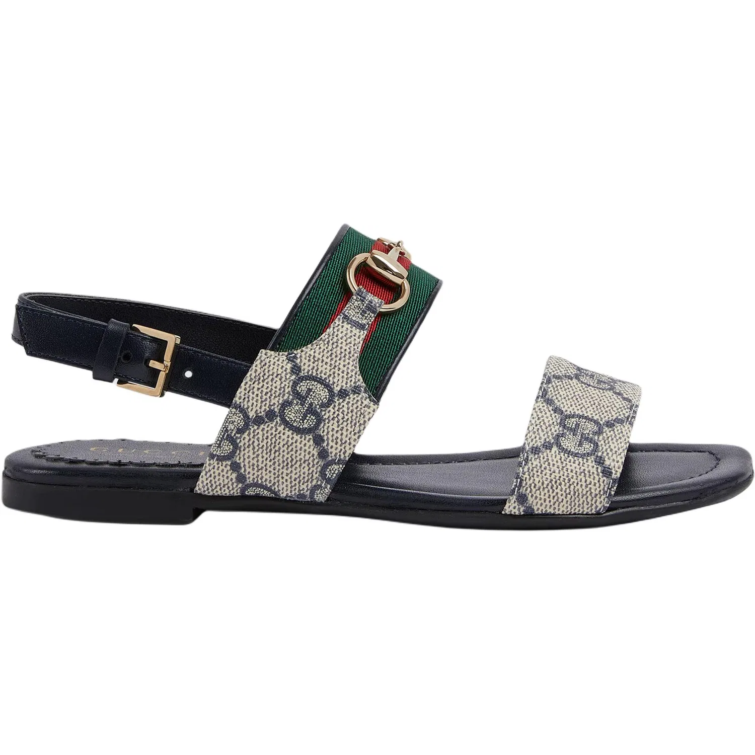 Детские сандалии Gucci GG Supreme Low Top, кожаные, синие — фото 3