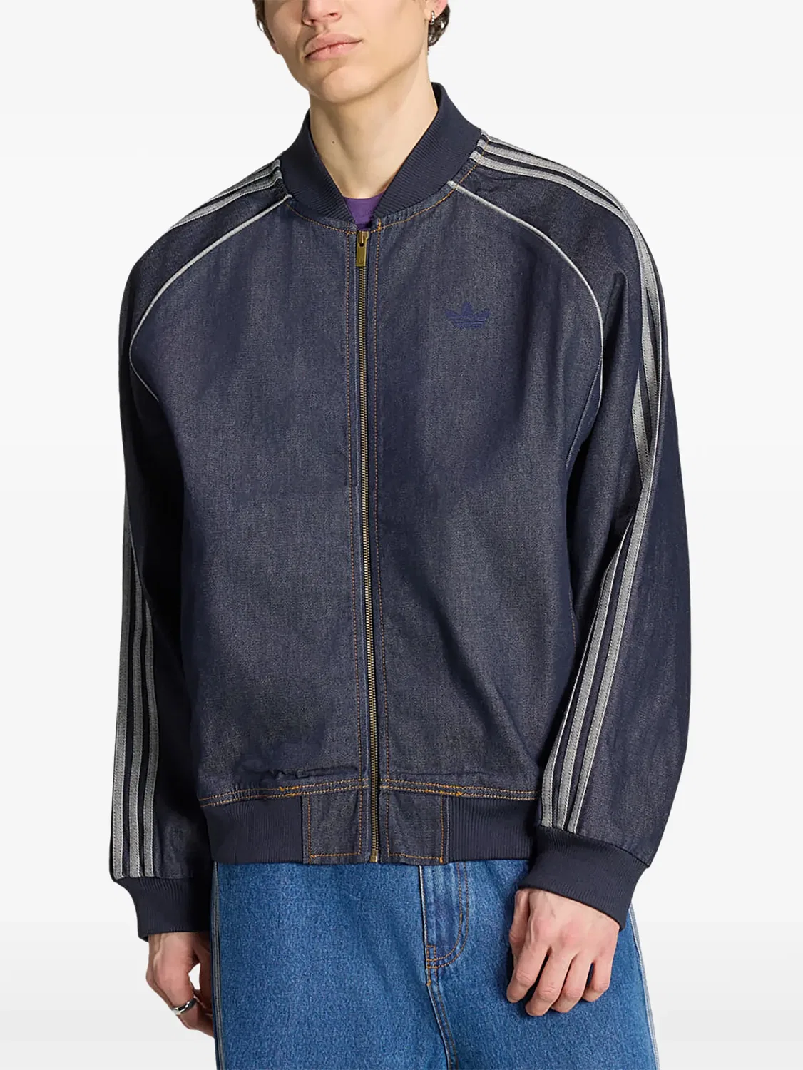Куртка SST Adicolor синего цвета Adidas, синий