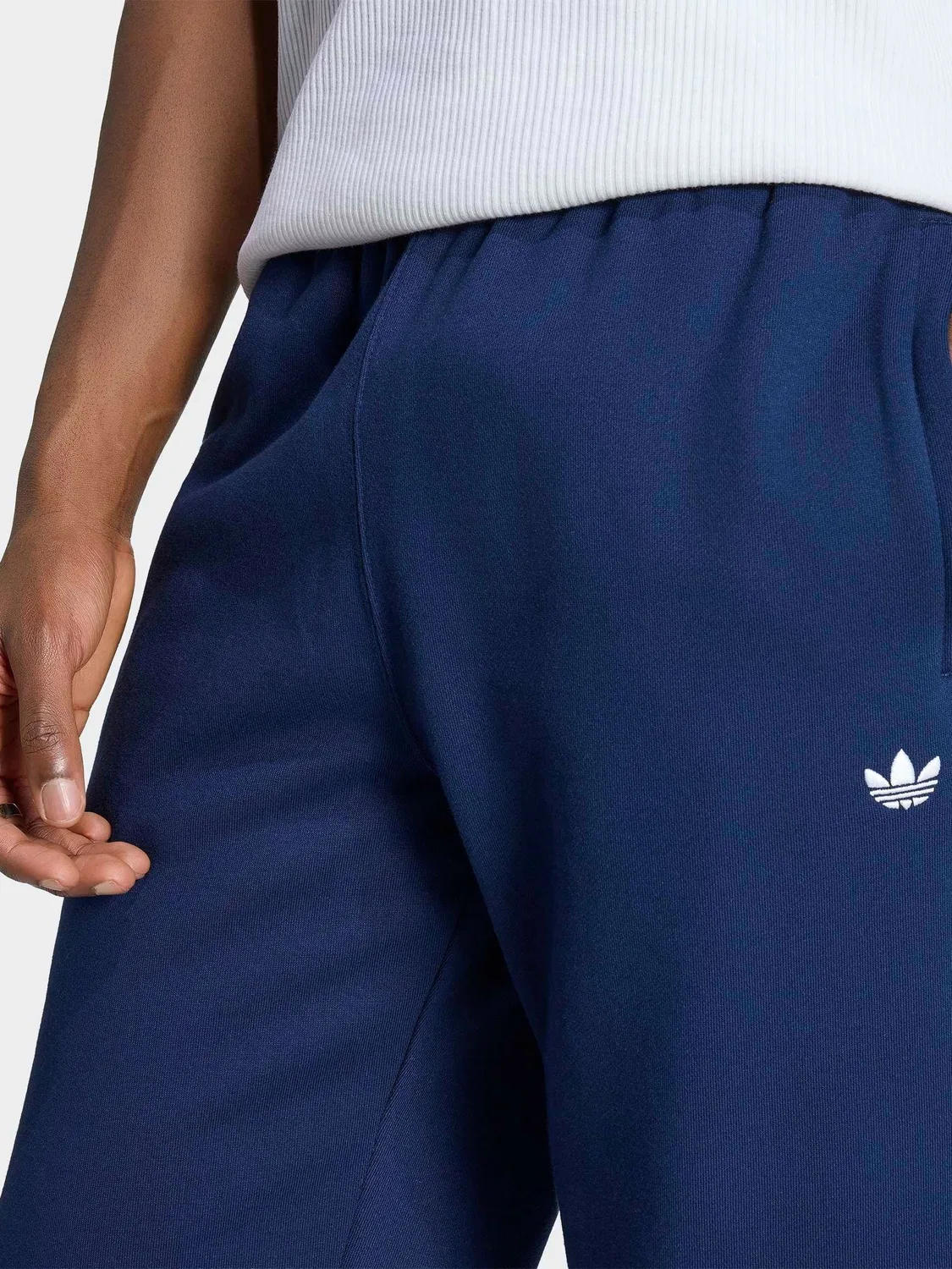 Джоггеры с флисом Regular, adidas Originals, синий — фото 4