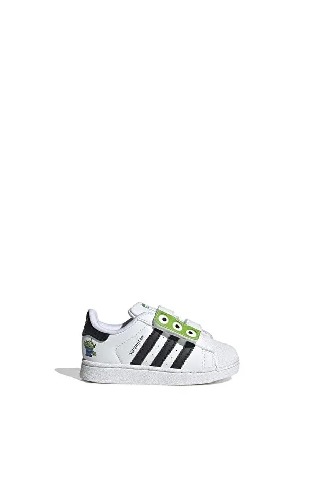 Детские кроссовки для девочек текстильные Superstar II CF I JI0090 Adidas, White — фото 2