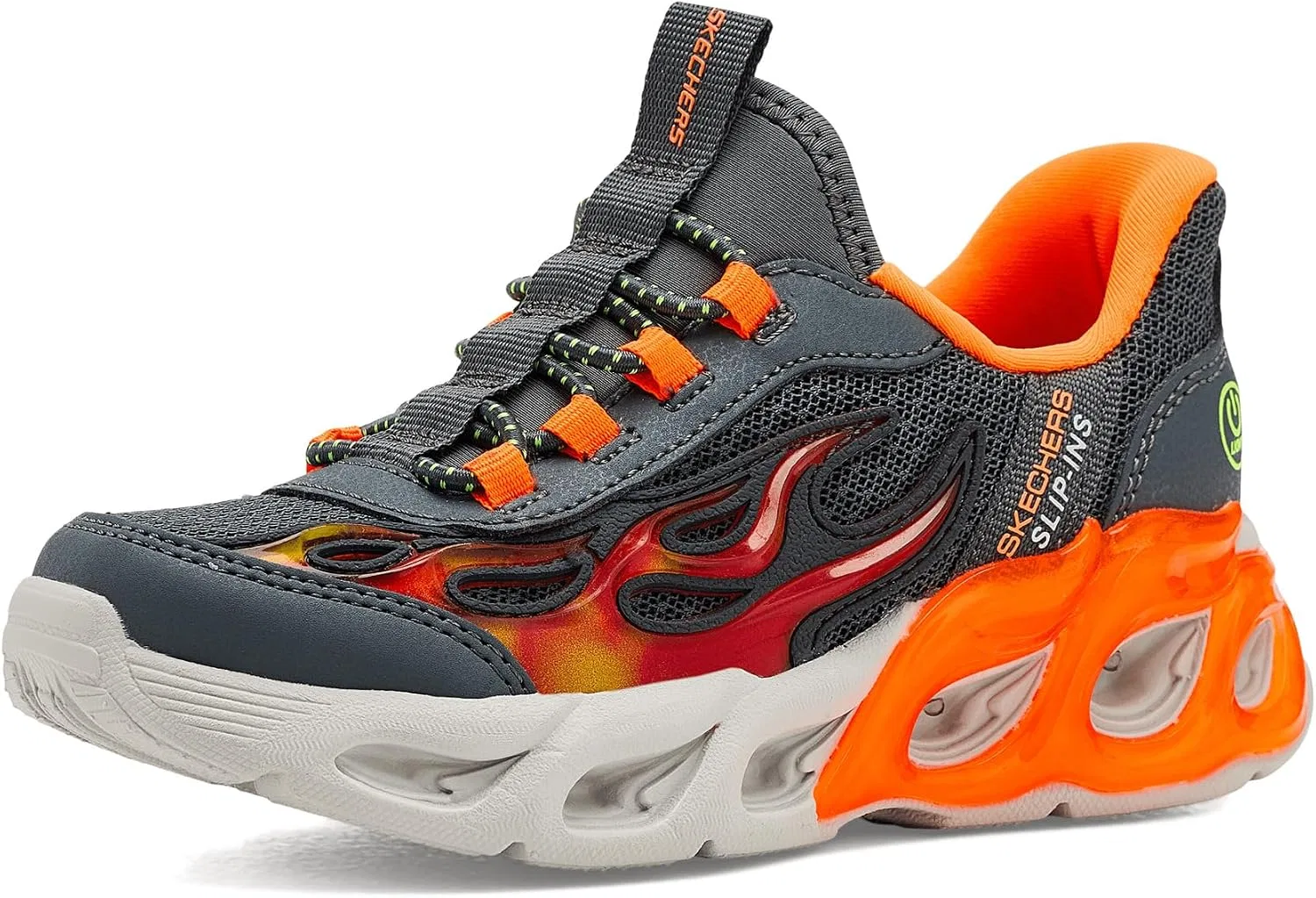 Детские кроссовки для мальчиков Thermo-Flash 2.0 Skechers, Charcoal/Orange Yellow