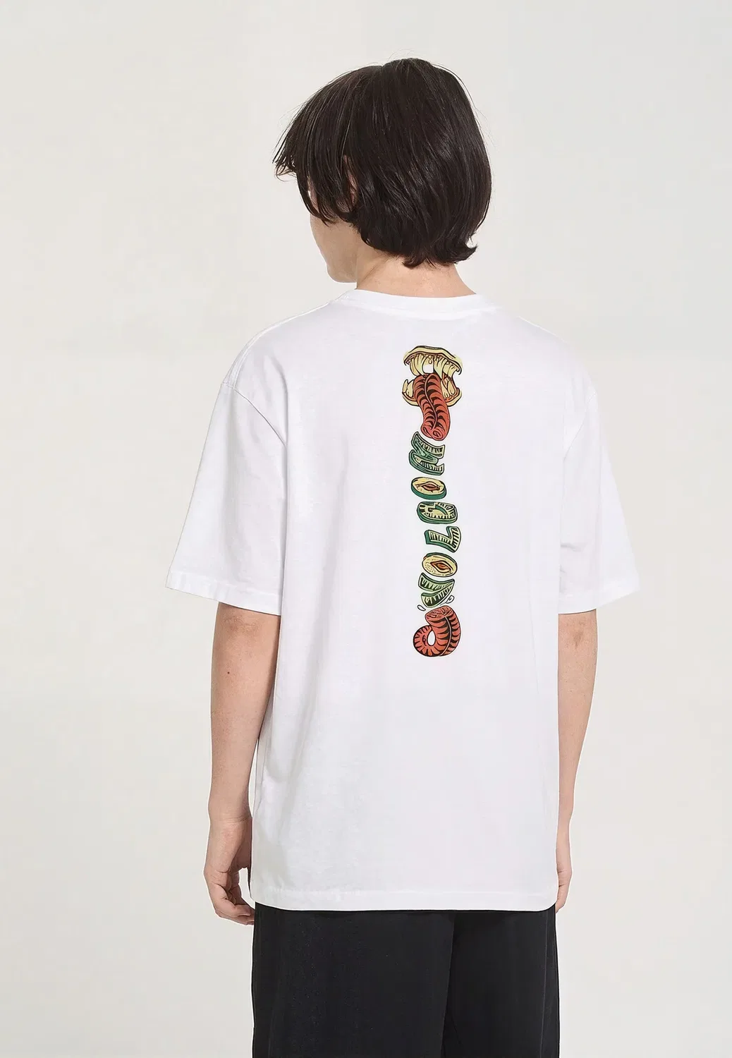 Футболка с принтом змеи Volcom, White — фото 2