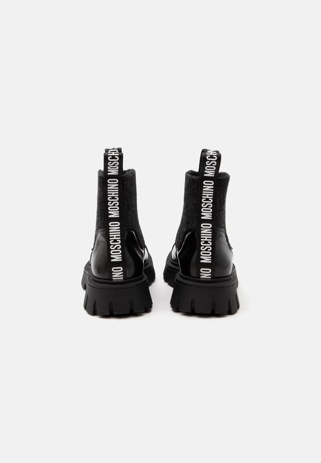 Классические ботильоны унисекс Moschino, Black — фото 3
