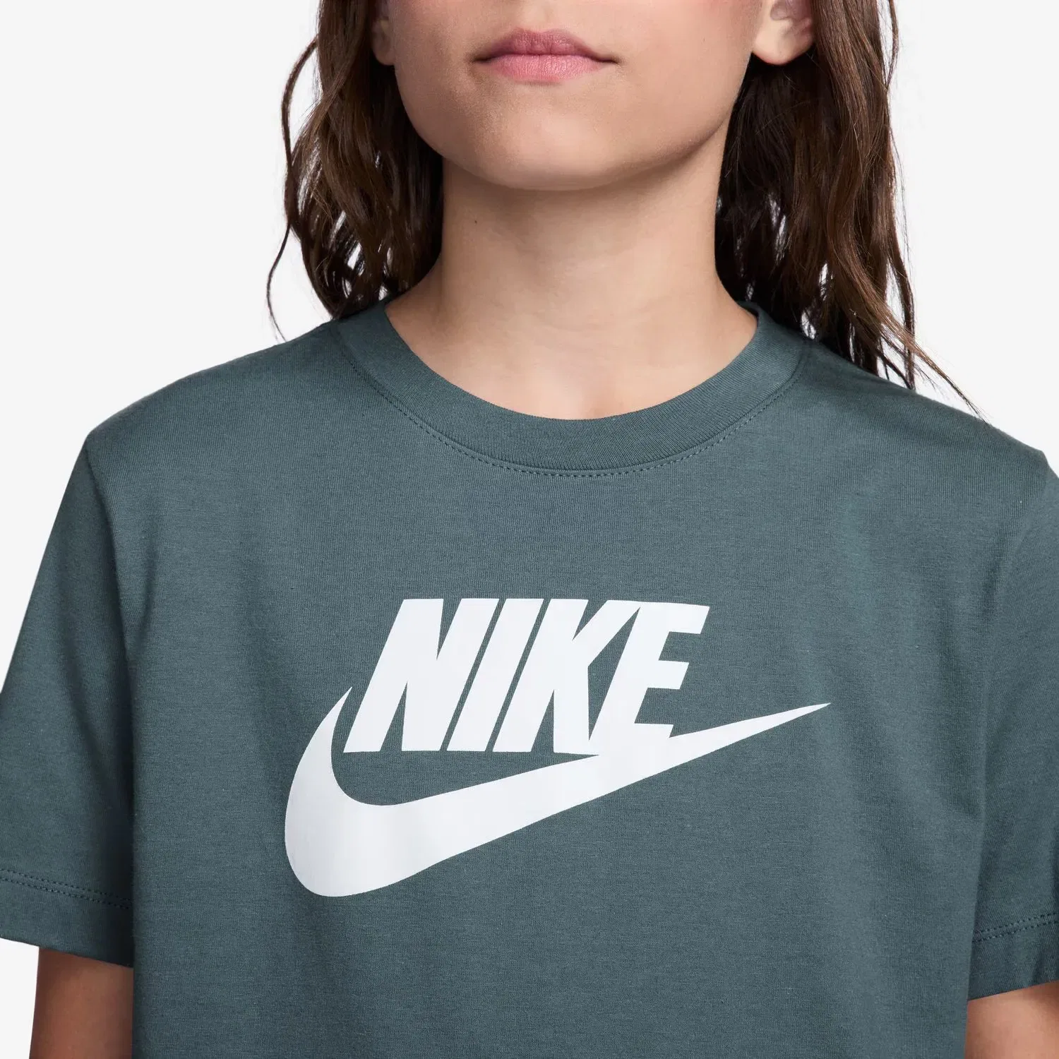 Детская футболка хлопковая Nike, Verde — фото 3
