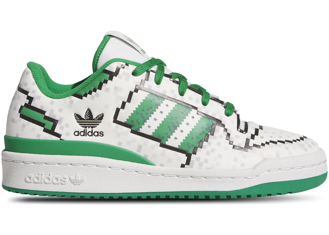 Детские кроссовки Lifestyle Adidas Forum Low CL, Core White/Green/Core Black