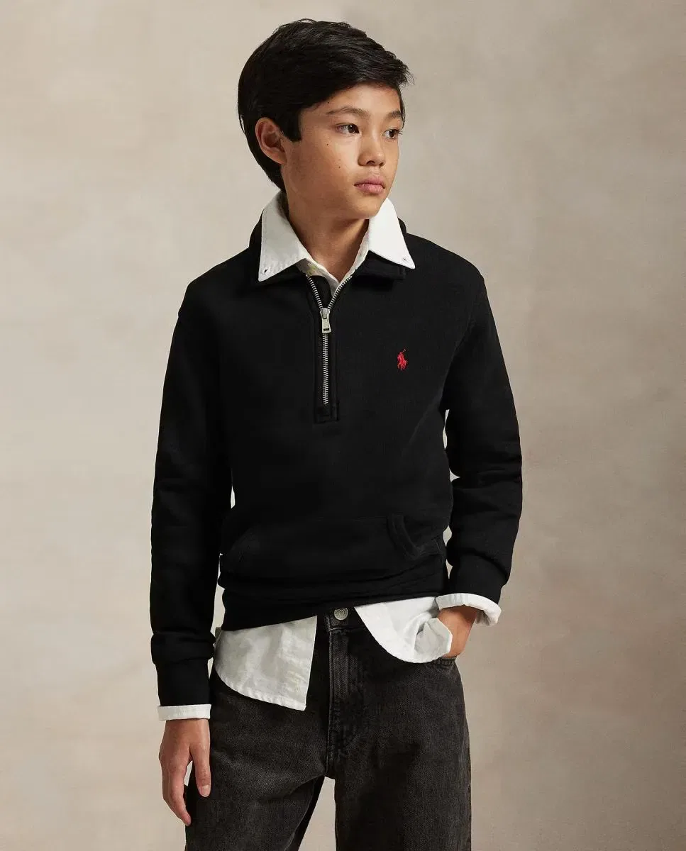 Детская худи для мальчиков хлопковая Polo Ralph Lauren, Negro — фото 2