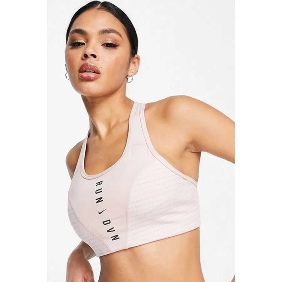 Спортивный бюстгальтер Nike Dri-FIT Swoosh Run Division, Розовый