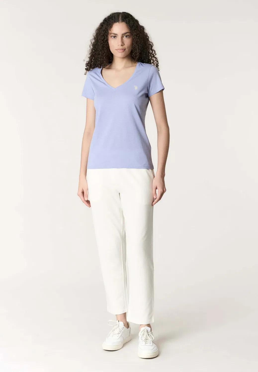 Простая футболка U.S. Polo Assn., Azzurro — фото 2