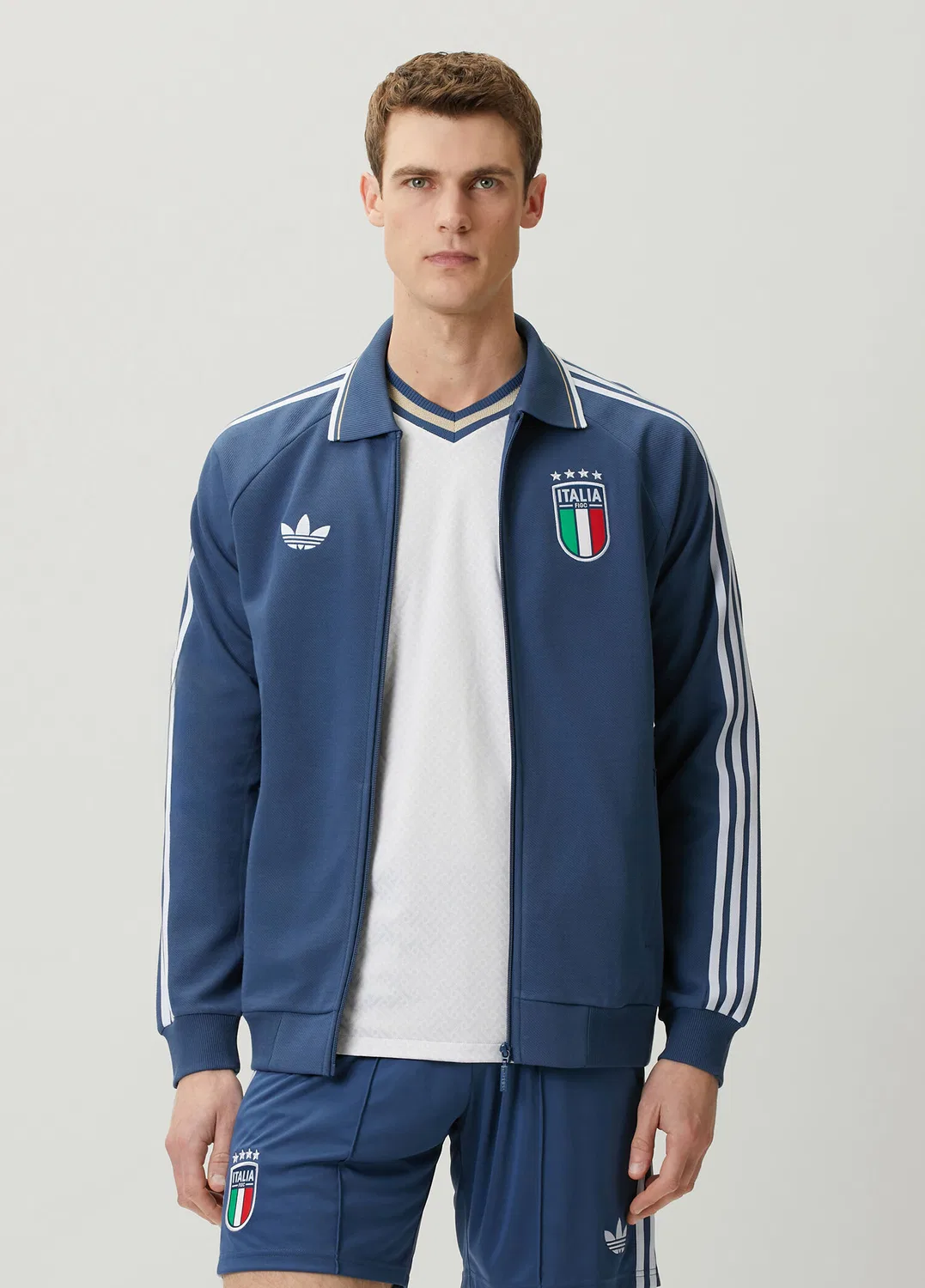 Футболка Adidas İtalya Deplasman Anthem Ceket, dark blue