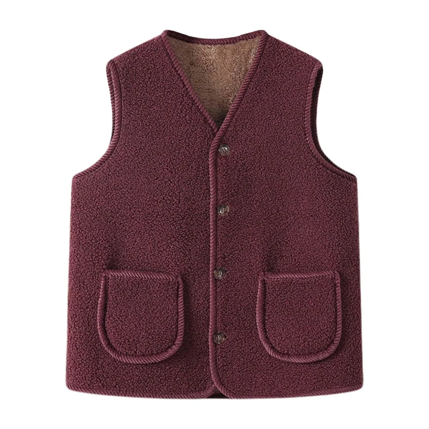 Женский жилет с бахромой из искусственной замши Vintage, Vino