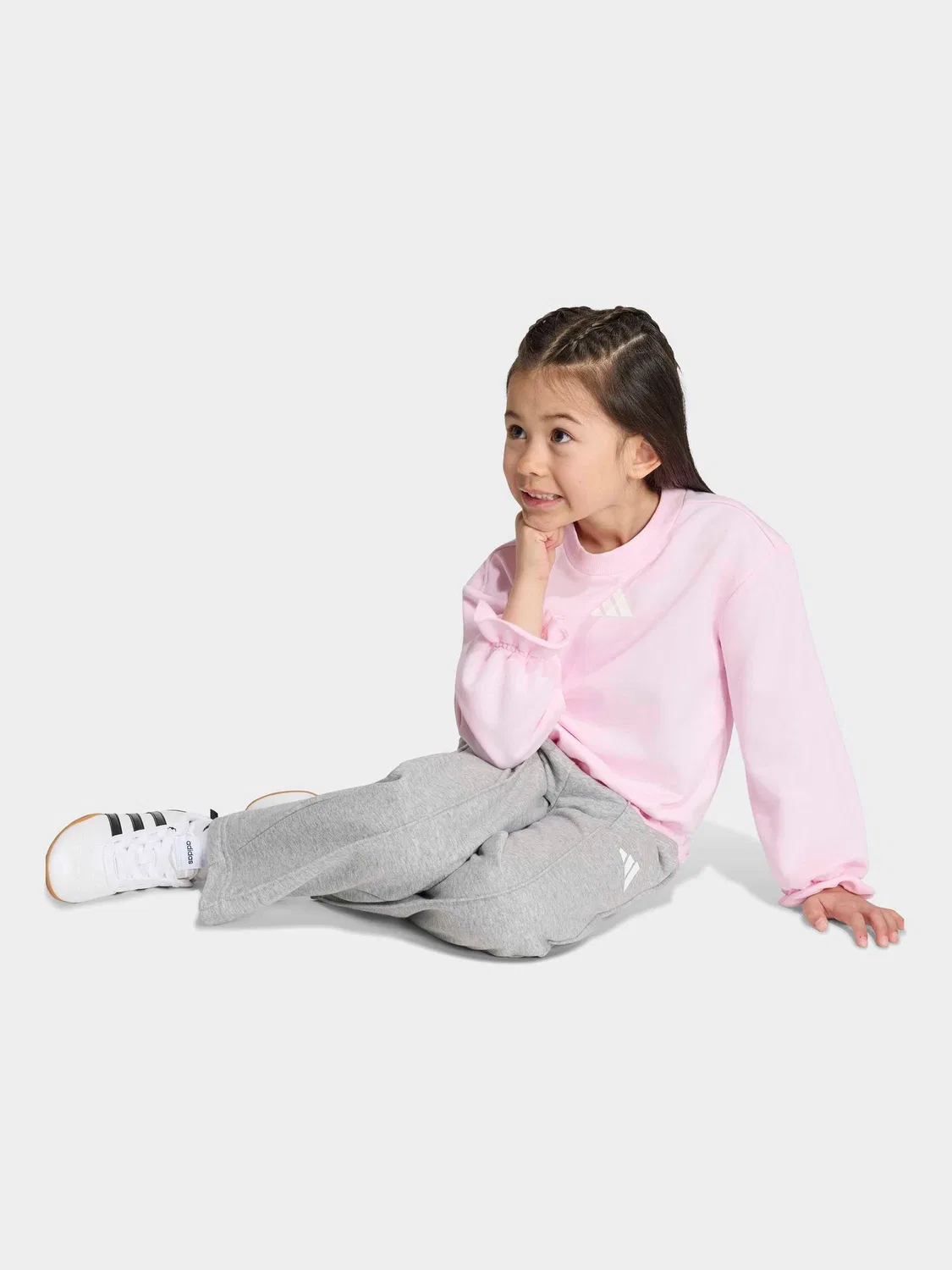 Спортивный костюм Seasonals Ruffles Sweatset adidas, розовый — фото 4
