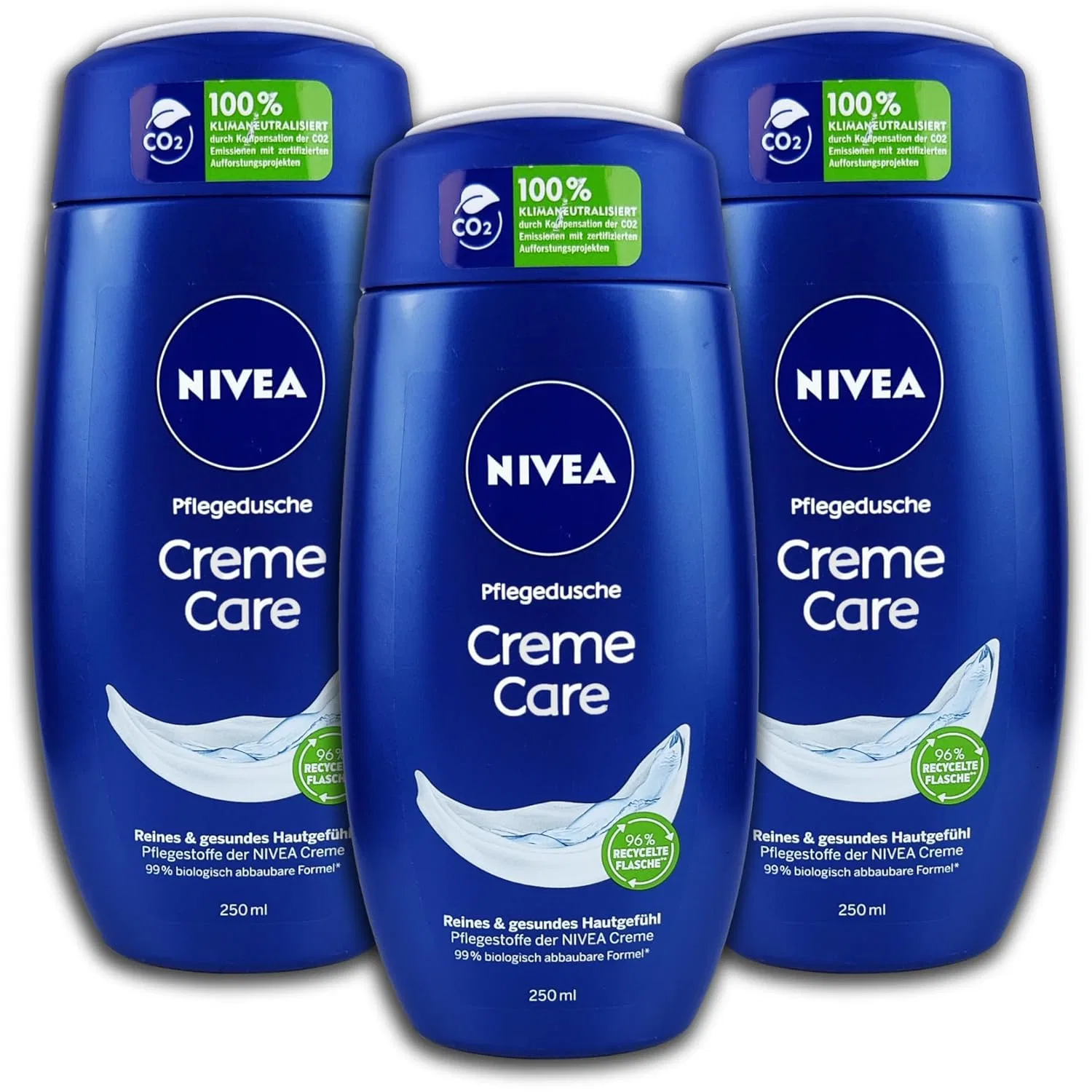 Гель для душа NIVEA Creme Care, набор 3 x 250 мл