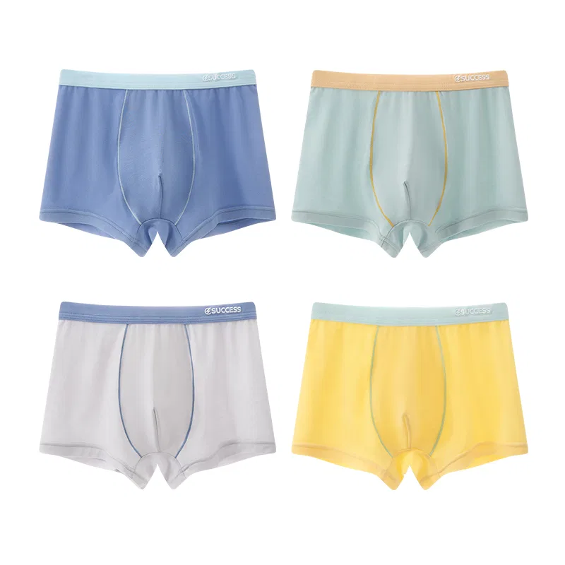 Детские трусы боксеры средней посадки, комплект из 4 штук, MIIOW
