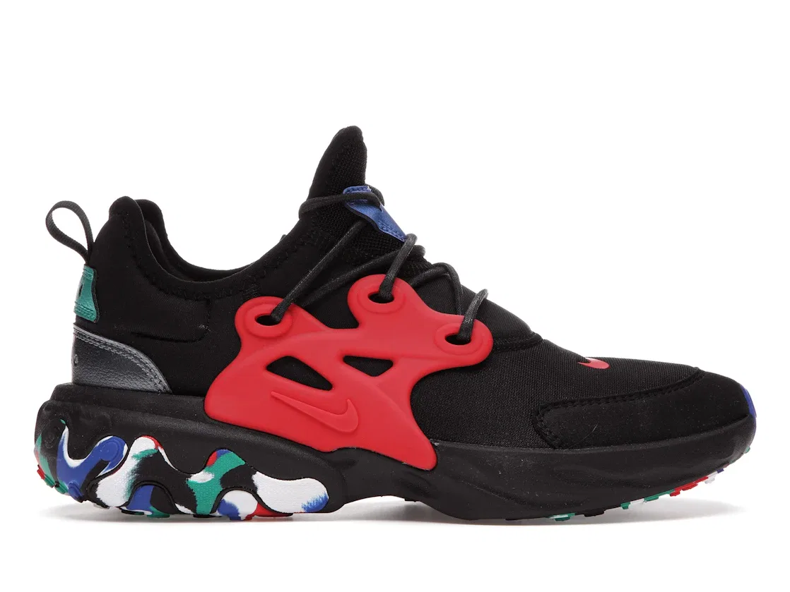 Детские кроссовки Lifestyle Nike React Presto Nike, Black/University Red-Multi