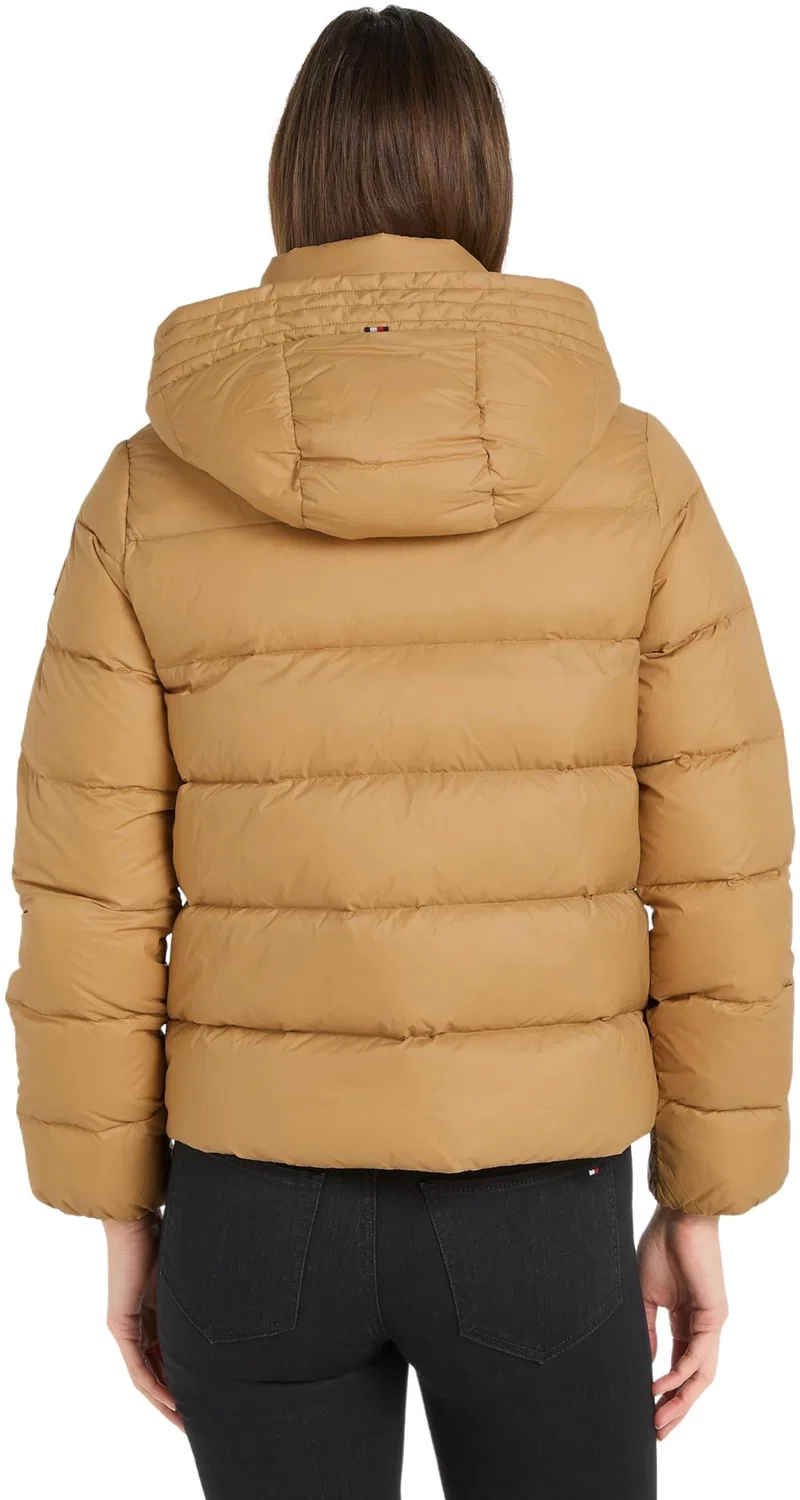 Женская куртка с капюшоном и утеплителем Tommy Hilfiger, Khaki (Classic Khaki) — фото 2
