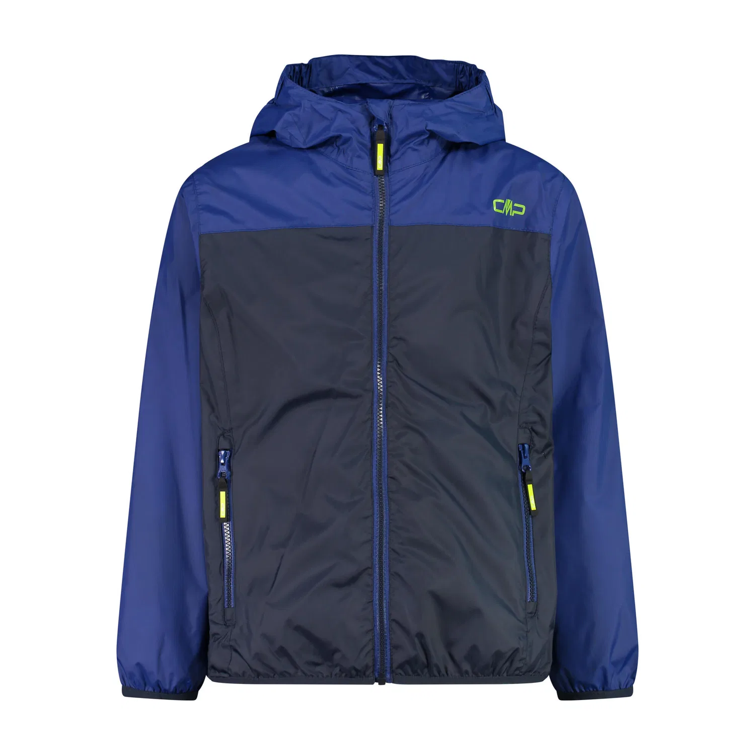 Детская дождевая куртка с капюшоном Kid Jacket Fix Hood Cmp, Schwarz Konigsblau Blau