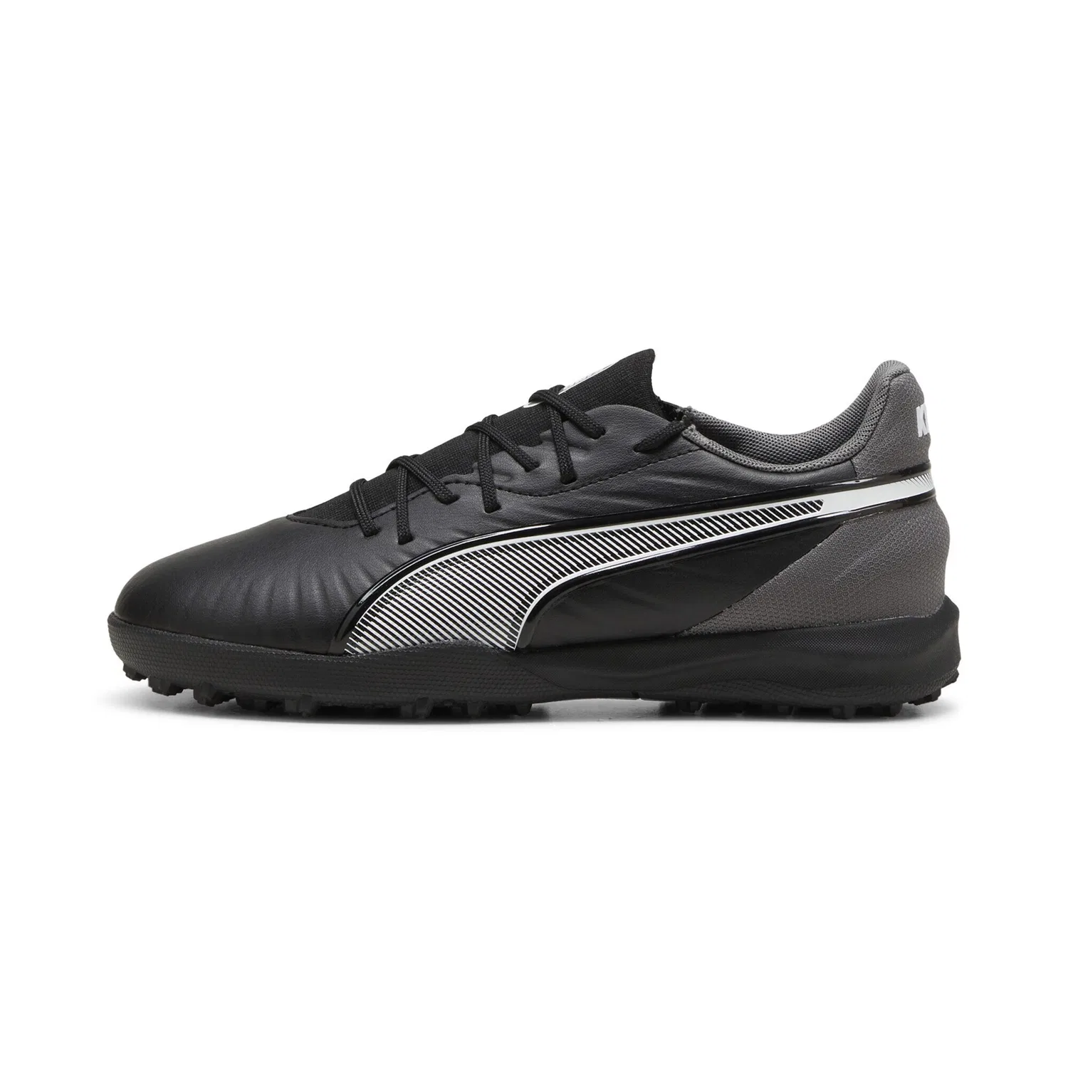 Детские футбольные бутсы с высоким дизайном PUMA, Black White Cool Dark Gray — фото 3