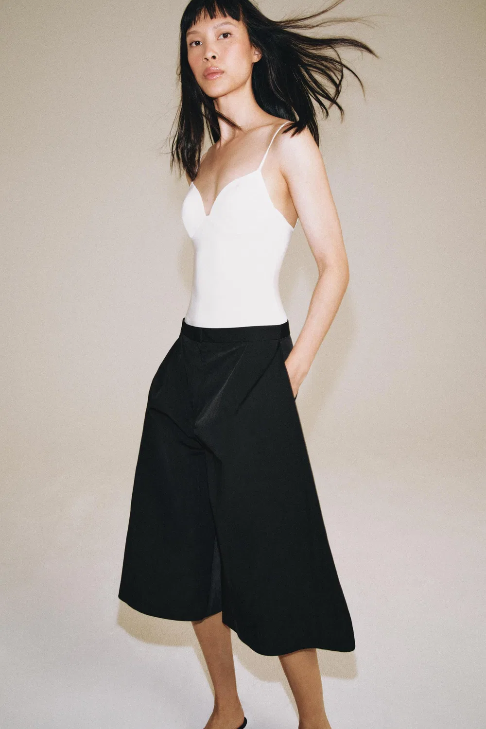 Боди с вырезом в форме сердечка ZARA, White — фото 2