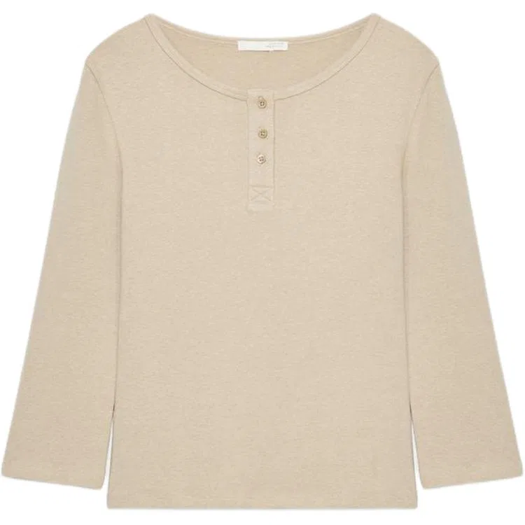 Женская футболка с воротником-стойкой Beige ZARA