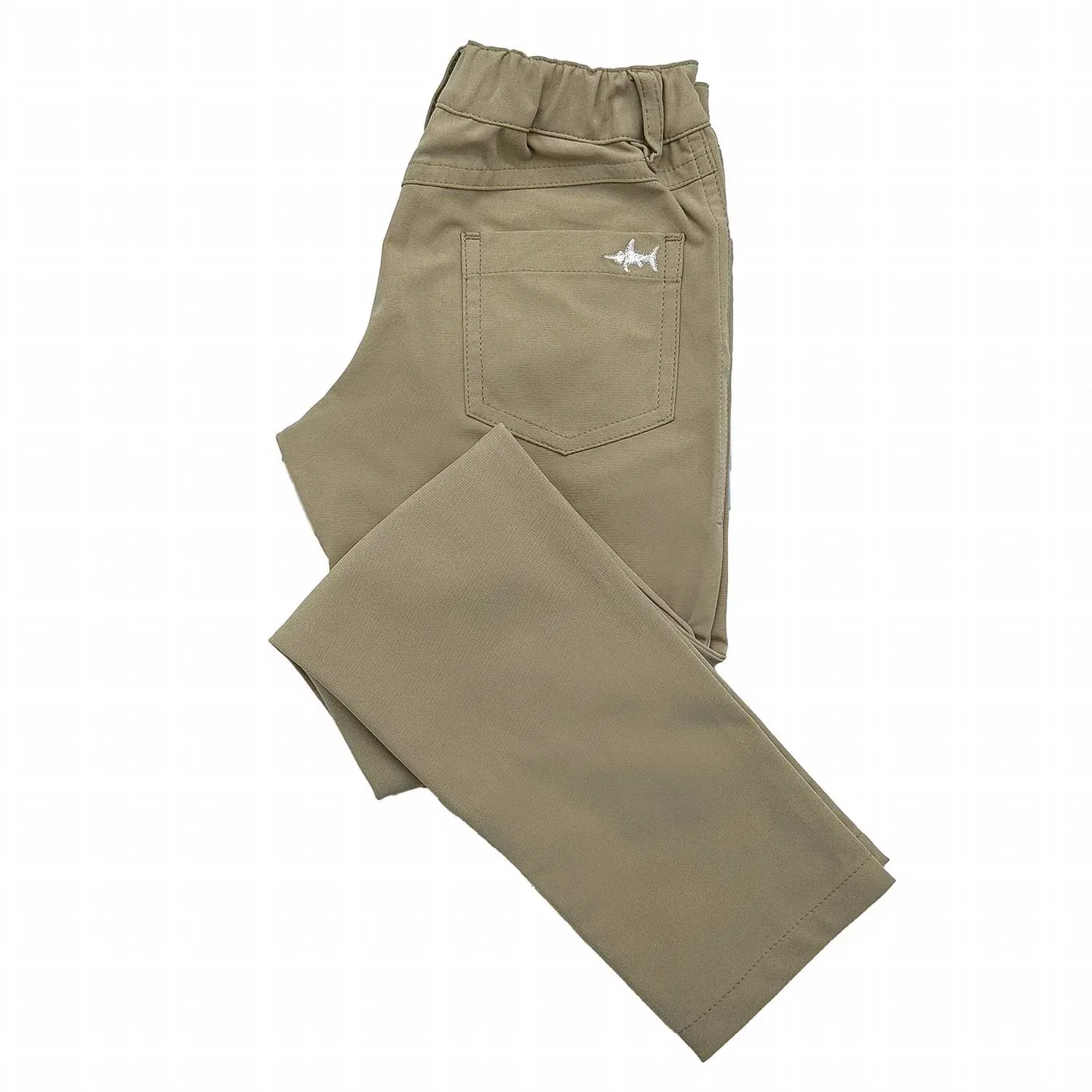 Детские брюки для мальчиков с эластичным поясом Ponce Performance Pant Saltwater Boys Co., Khaki — фото 2