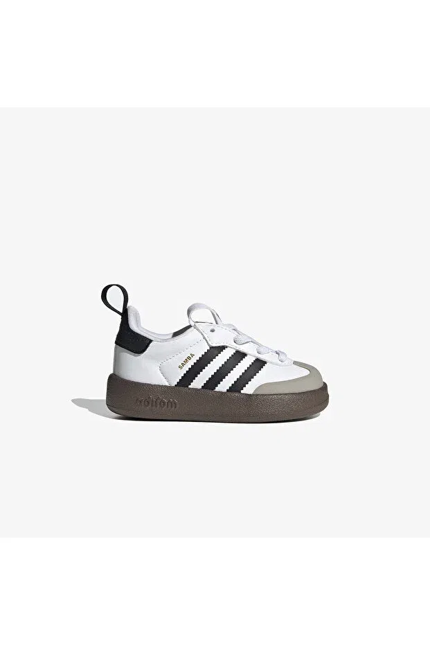 Детские кроссовки для девочек со светодиодами Adifom Samba 360 Baby Adidas, White Gray