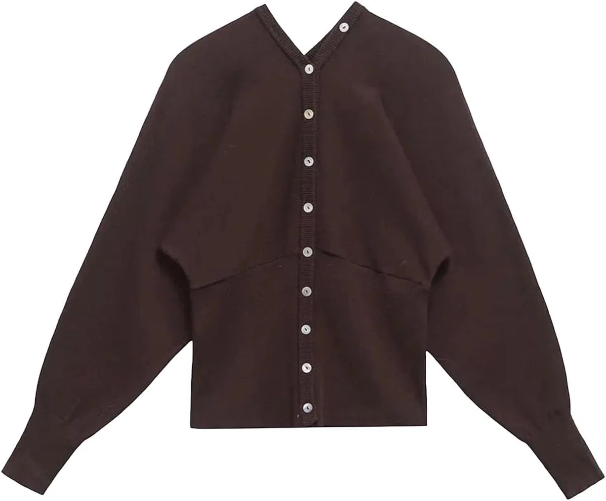 Женский кардиган с V-образным вырезом, с длинным рукавом, As Picture