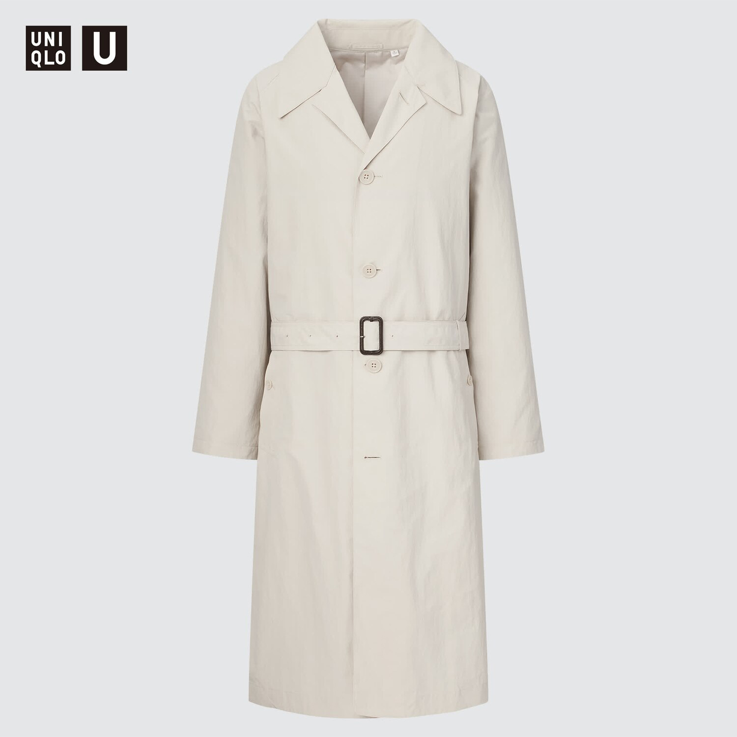 

Тренчкот мужской Uniqlo, 30 кремовый