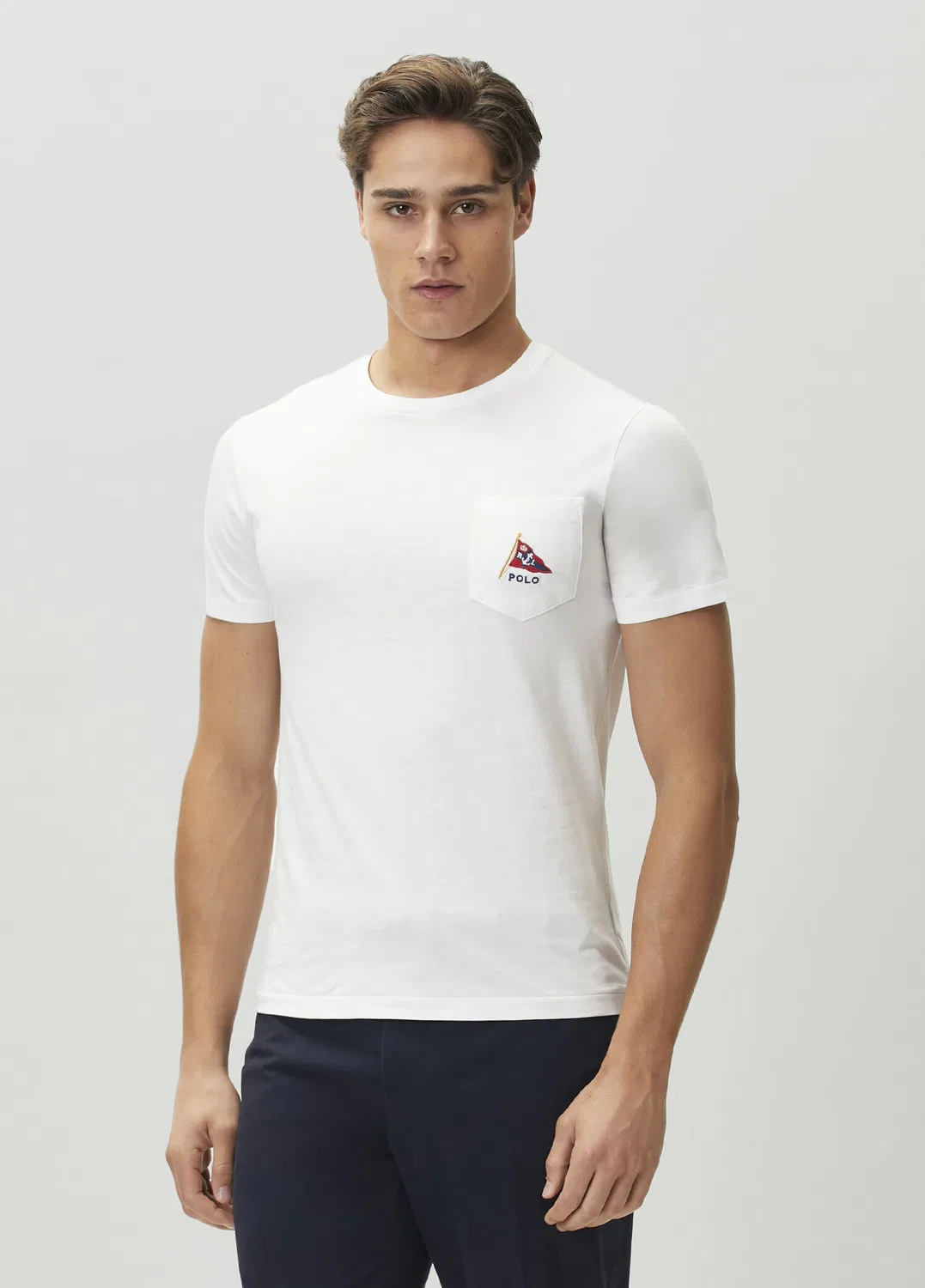Футболка Regular Fit Polo Ralph Lauren, white — фото 3