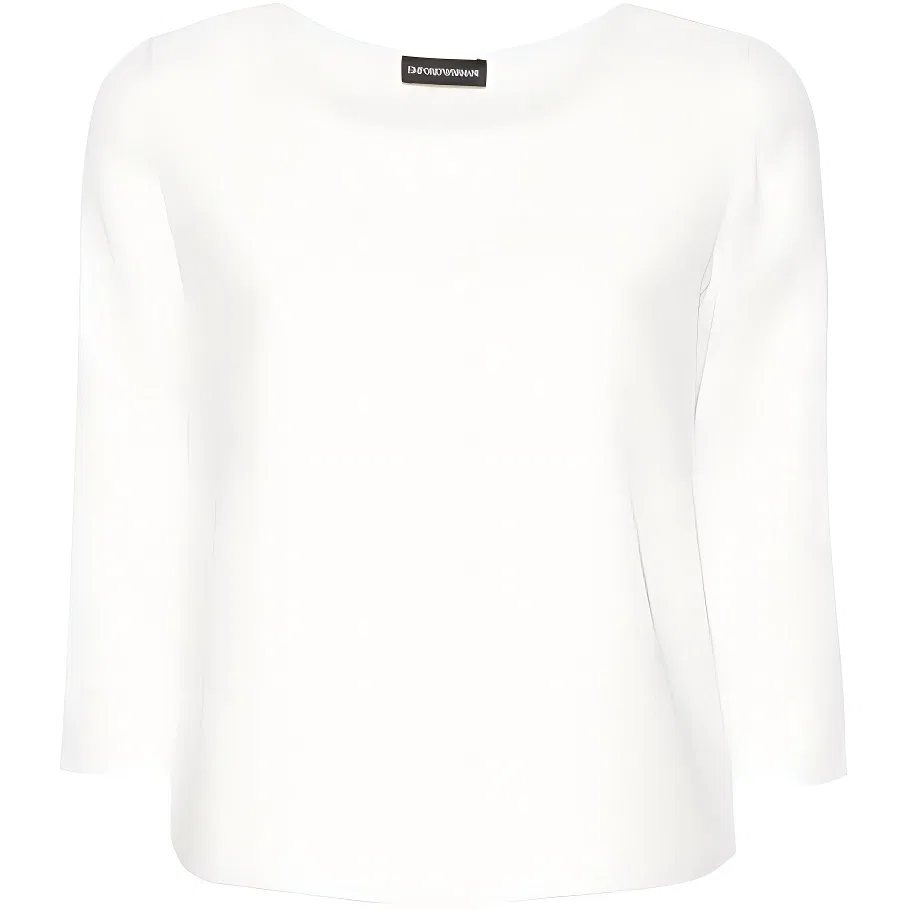 Женская футболка с коротким рукавом EMPORIO ARMANI, Ecru