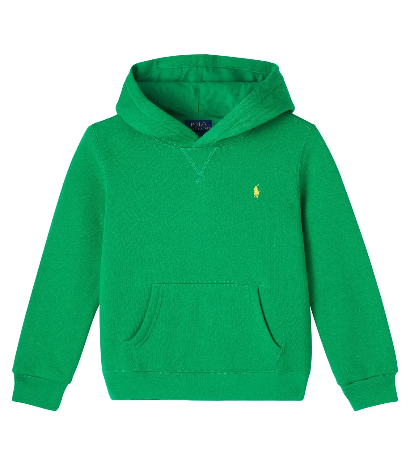 Худи с карманом кенгуру Polo Ralph Lauren Kids, зеленый