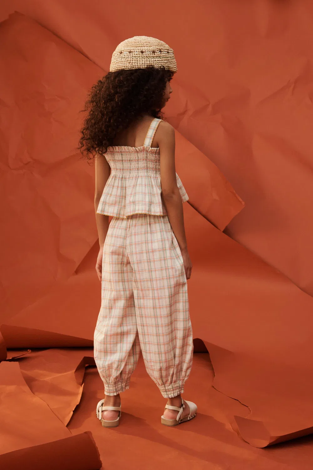 Топ в клетку с цветочной вышивкой, лимитированная серия ZARA, Multicoloured — фото 3