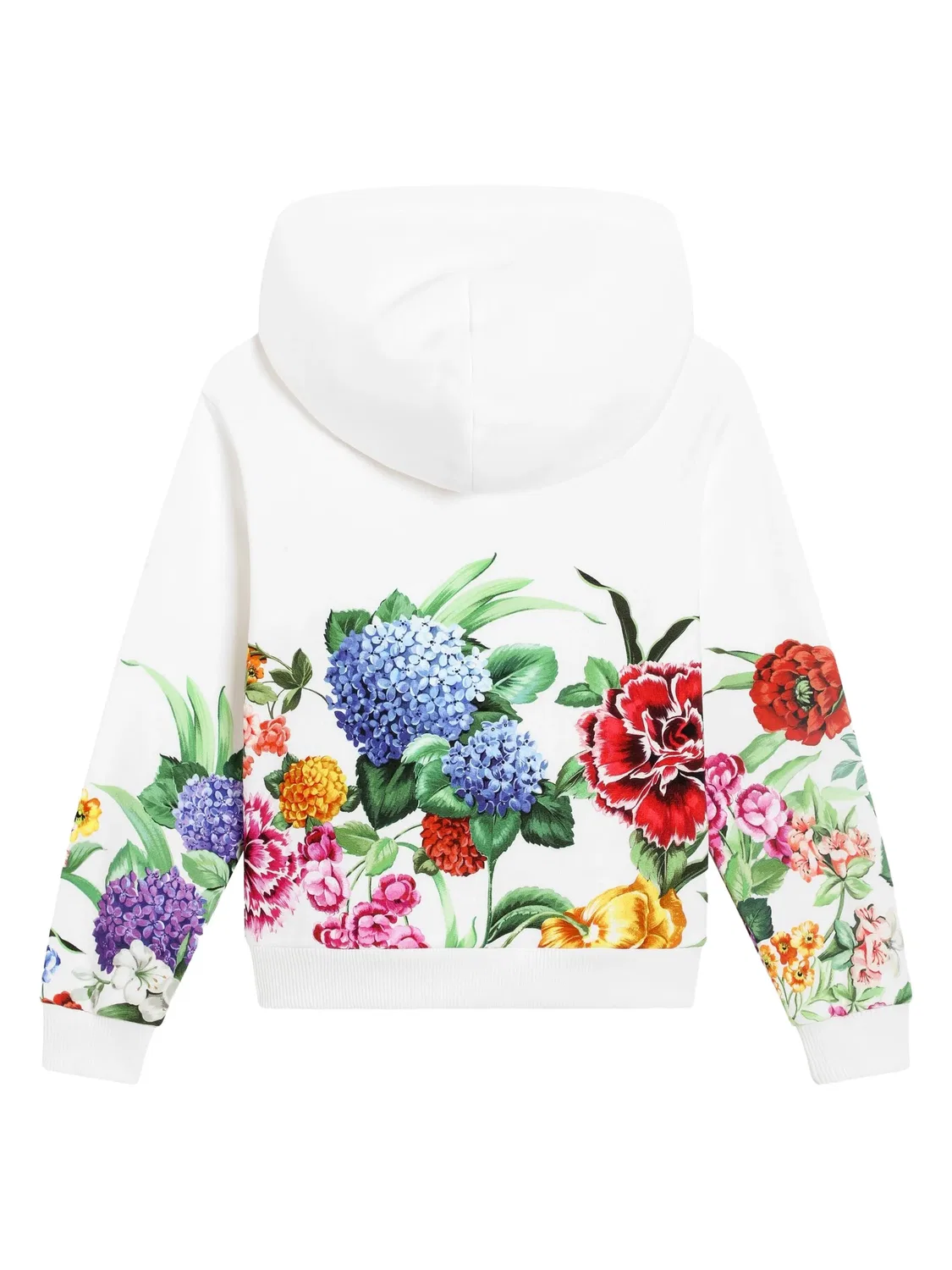 Худи с цветочным принтом Dolce & Gabbana, белый — фото 2