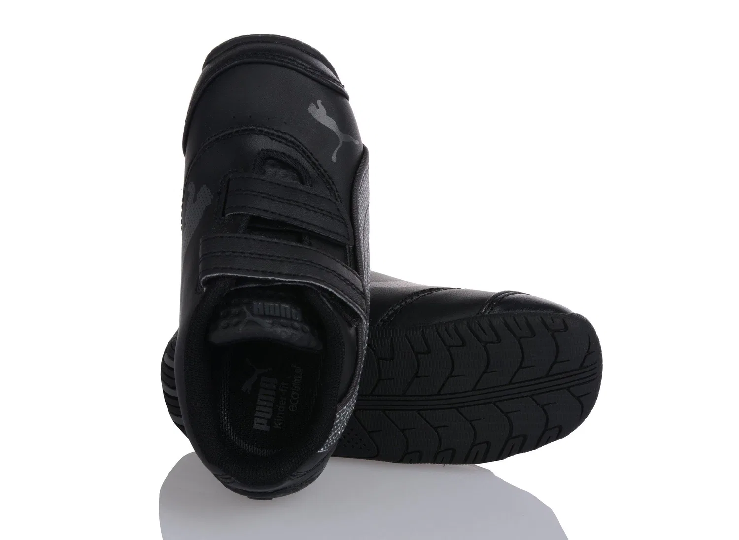 Детские кроссовки из натуральной кожи Puma Drift Cat 3, Schwarz — фото 3