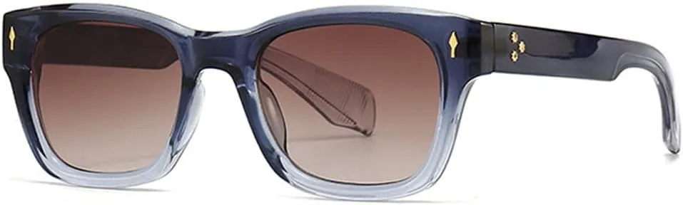 

Солнцезащитные очки с заклепками для мужчин, винтажные панк-очки, модные градиентные очки, солнцезащитные очки UV400 для женщин HHZZYVY, Blue Tea Gradient