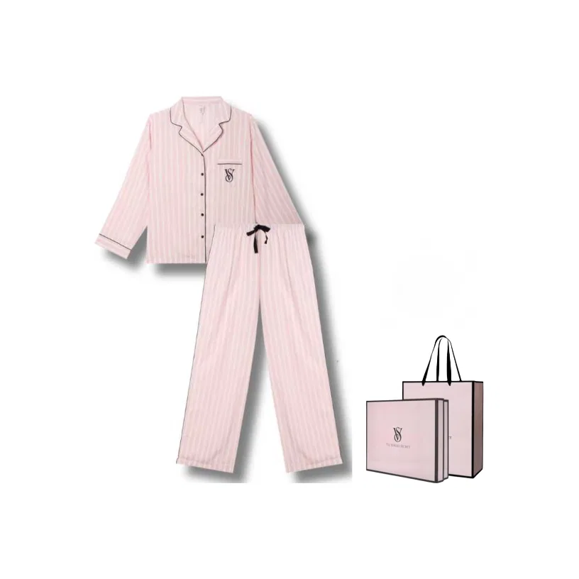 Женская пижама с полосками Pink White Stripes, Victoria's Secret, Pink White Stripes
