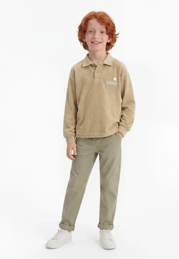 Футболка поло хлопковая Polo shirt Wheat sand stone, песочный