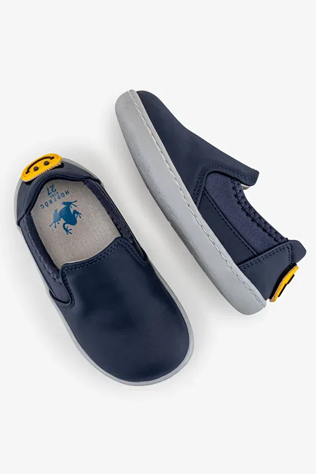Детские туфли для девочек без каблука Smart walker slip-on shoes Hopfrög, Super Matte Navy Blue