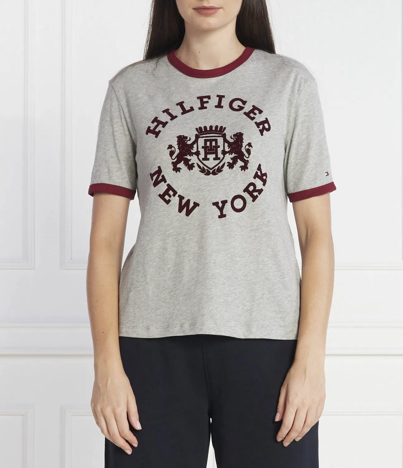 Футболка хлопковая Tommy Hilfiger, Grigio