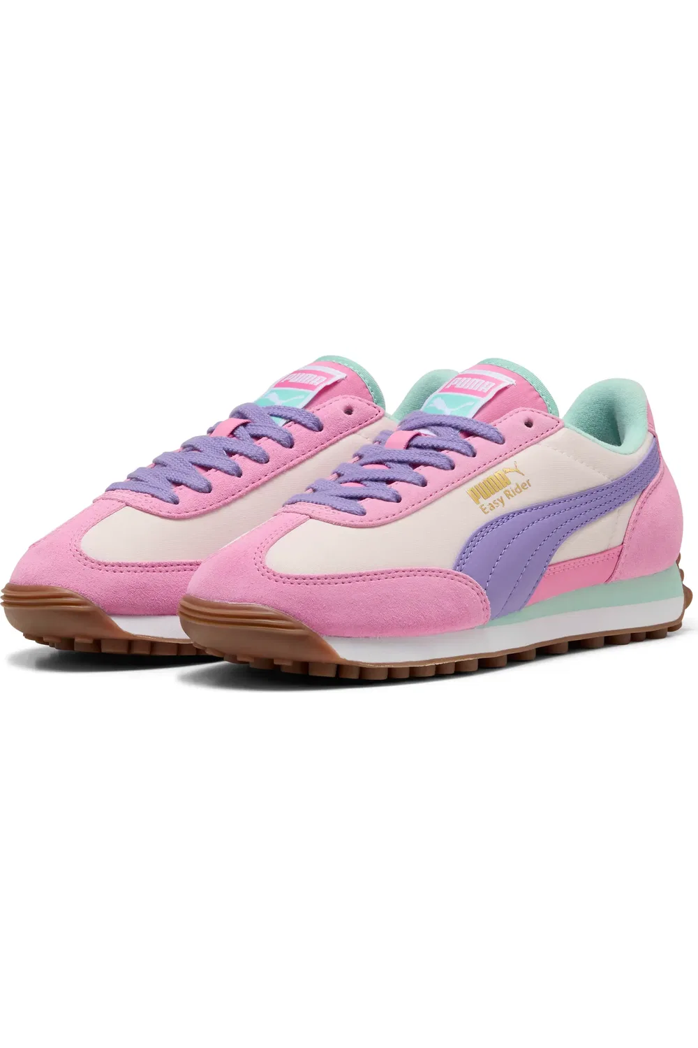 Детские кроссовки из замши и кожи Easy Rider PUMA, Jasmine Flower-Lavender Alert