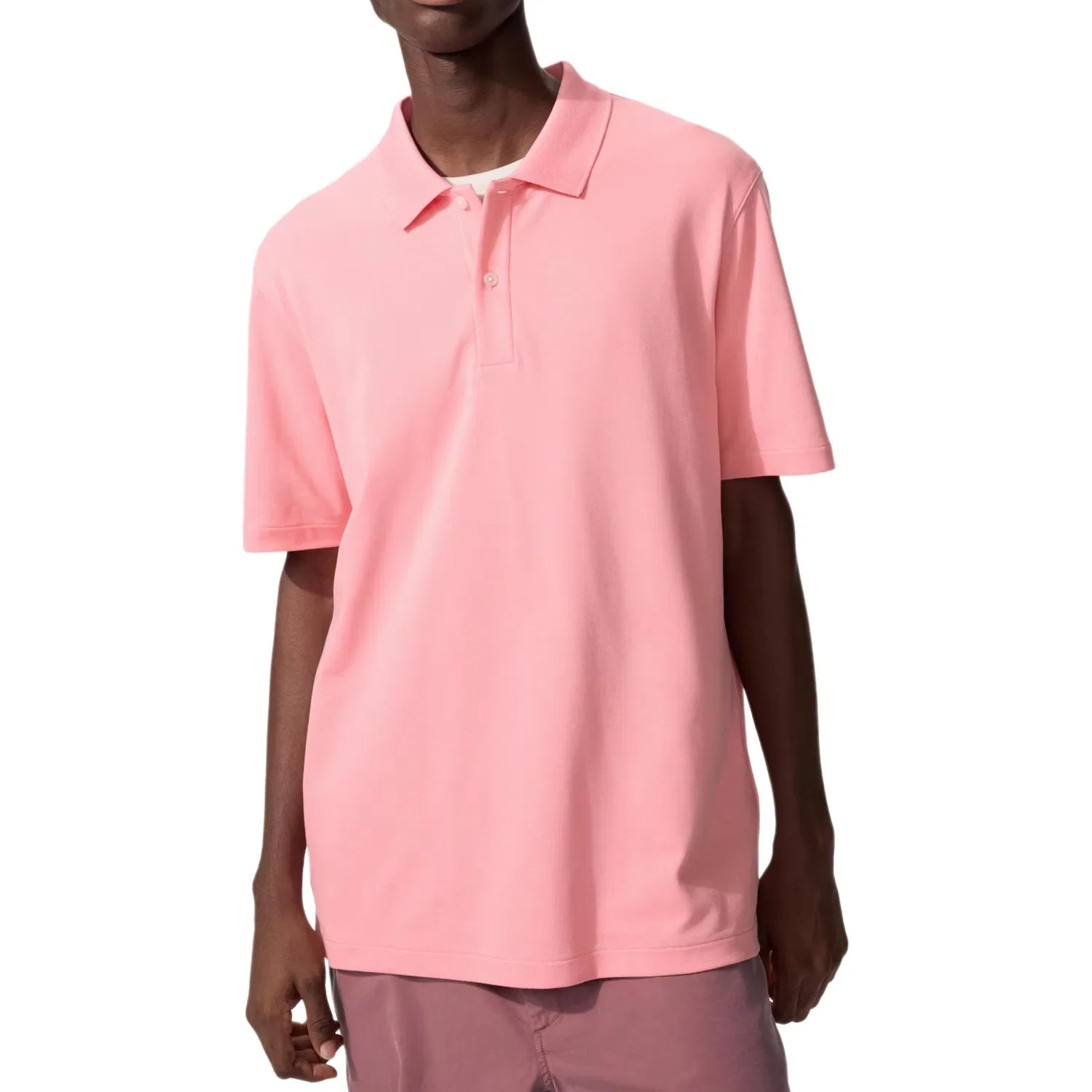Мужское поло Pink UNIQLO
