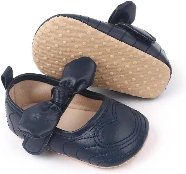 Детские туфли Мэри Джейн для девочек из эко-кожи Purepips, Navy Blue — фото 3