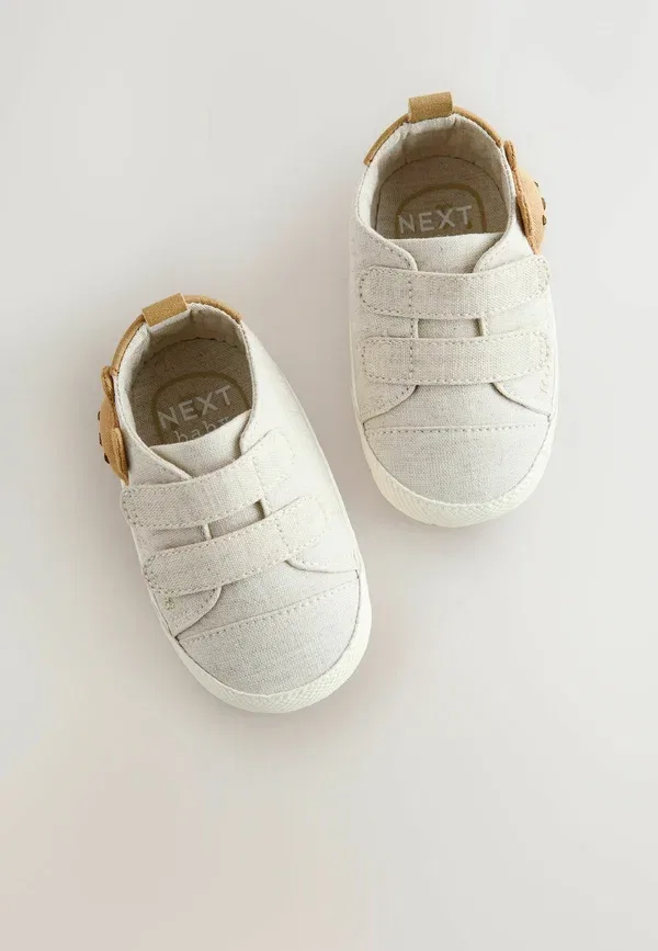 Ботинки синтетические Two strap pram shoes Next Neutral Bear, нейтральный — фото 3