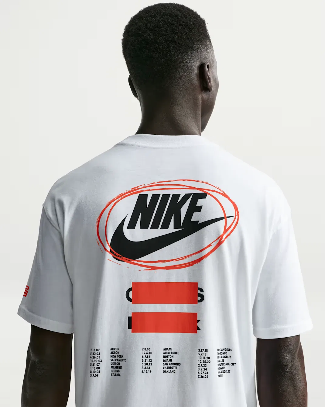 Мужская баскетбольная футболка Nike LeBron "Shoe Bag", White — фото 2